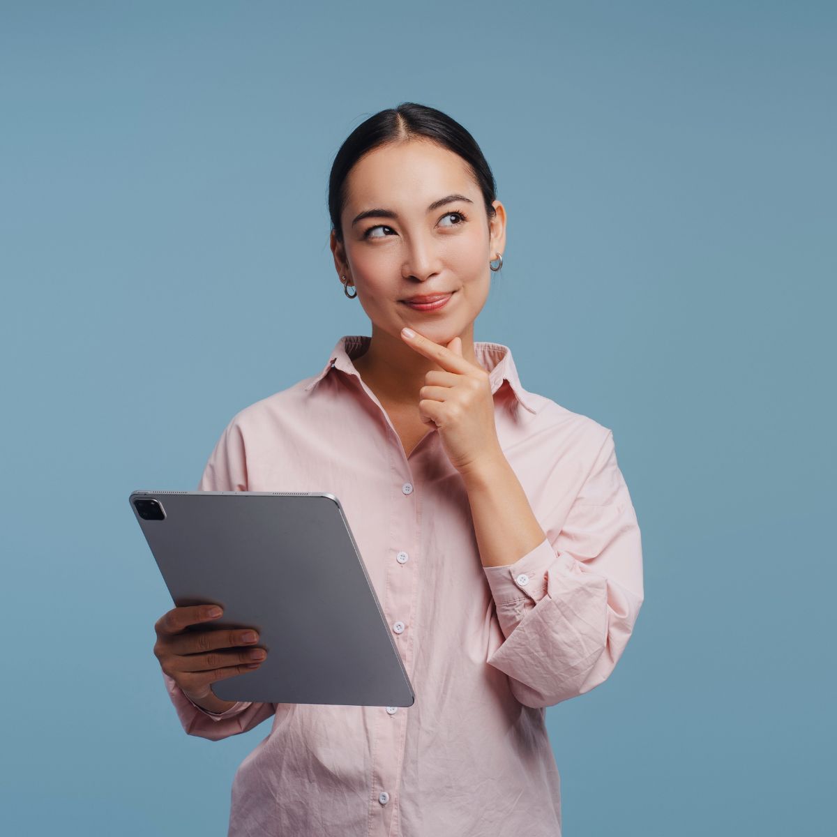 Business woman thinking