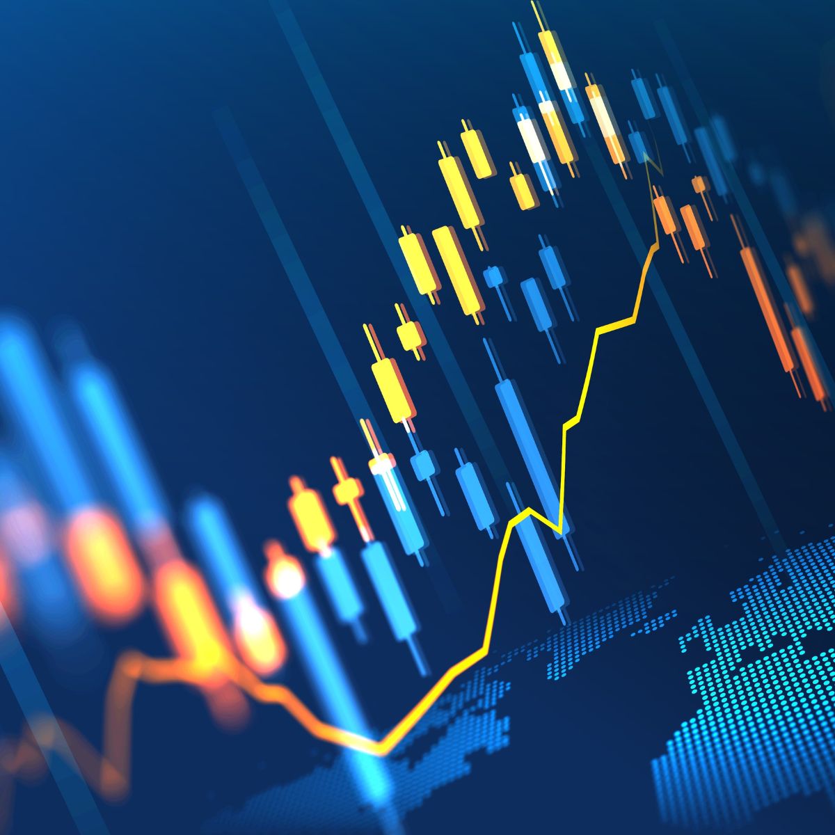 Financial growth chart showing business performance data for informed acquisition decisions